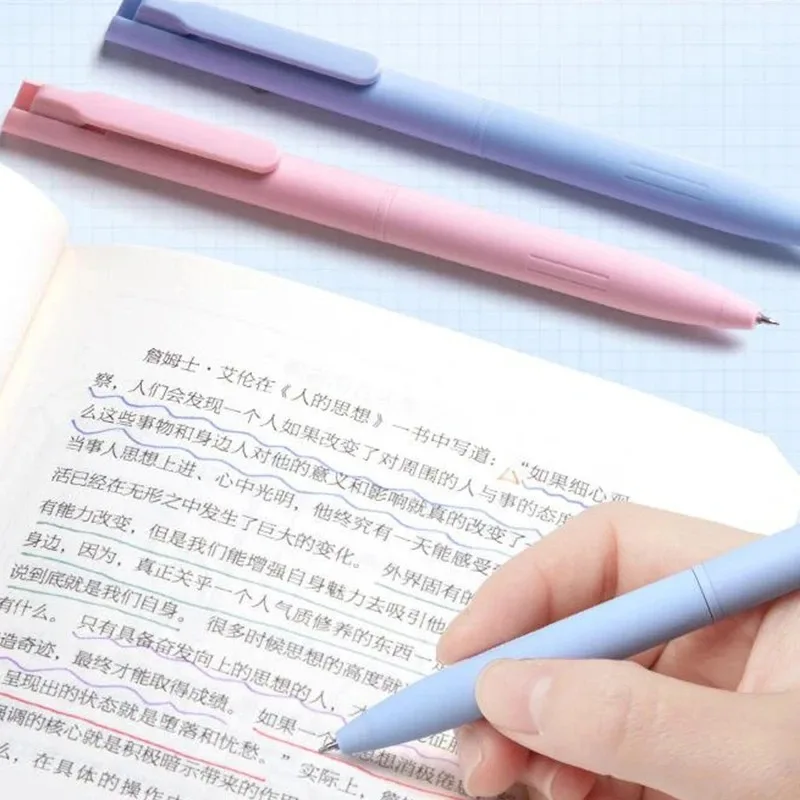 Gel Pen Set Quick Drying Non Smearing Fine Point 0.5mm Retractable Color Ink for Taking Notes Cute and Portable Design Practical