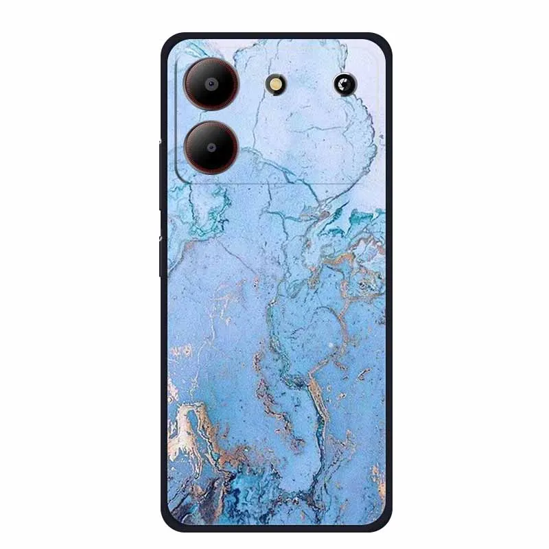 Marble TPU Soft Silicone Back Cover - Colorful Phone Case