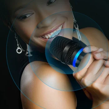 Dual Wireless Microphone UHF Dynamic DSP Handheld Cordless Microphone With Rechargeable Receiver For KTV Singing