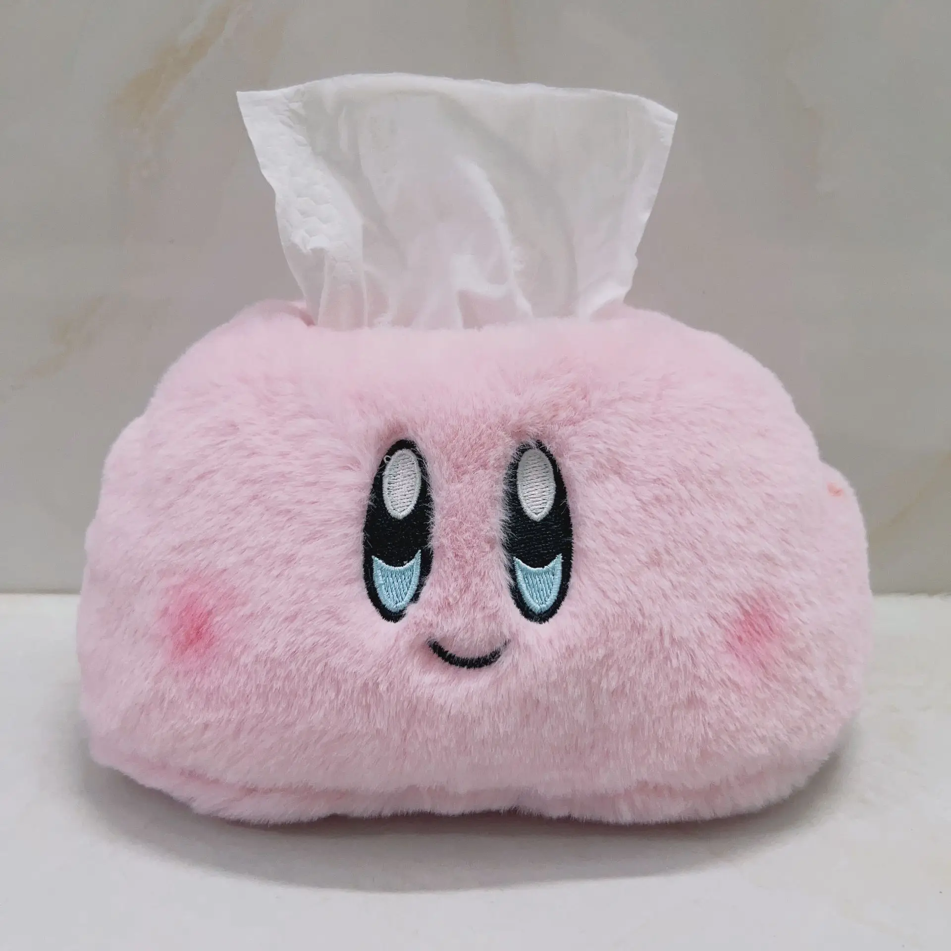 Kawaii Kirby Tissue Box Car Tissue Storage Box Container Desktop Tovagliolo Porta Fazzoletti Scatola Portaoggetti Scatola Portaoggetti Accessori