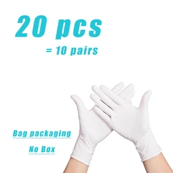 Pink Nitrile Disposable Gloves - Powder-Free, Multi-Purpose Household and Salon Use - XS (White- 20 pcs)