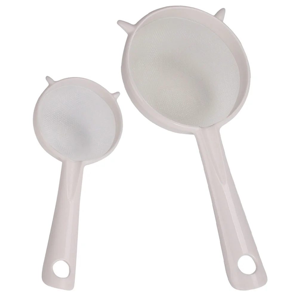 

2 Pcs Soy Milk Filter Kitchen Tool Soybean Strainer Juice Mesh Sieve with Handle Supply Fine Baby