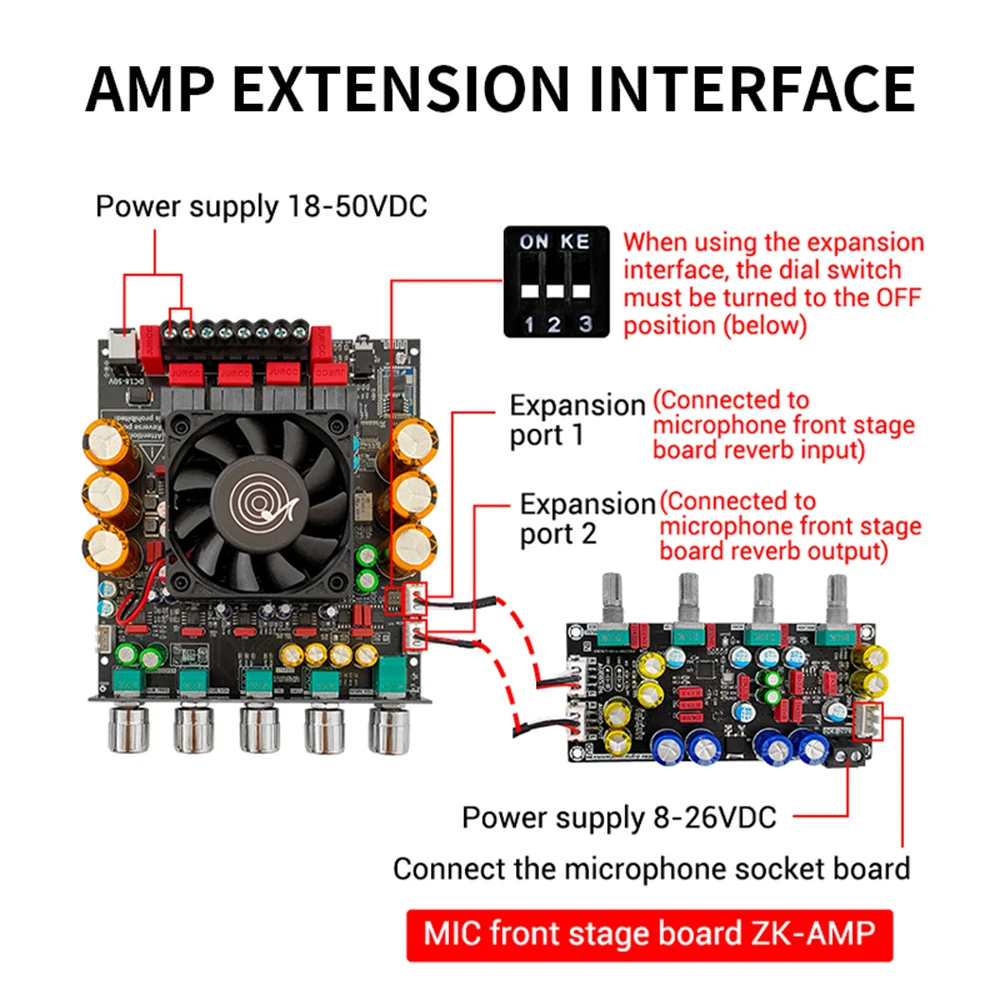 ZK-APTX3 Bt Amplifier Board 2.1 Channel 300W+300W+600W Amplifier Chip Tpa3255 Subwoofer Theater Audio Stereo Equalizer Amp amplifier board
