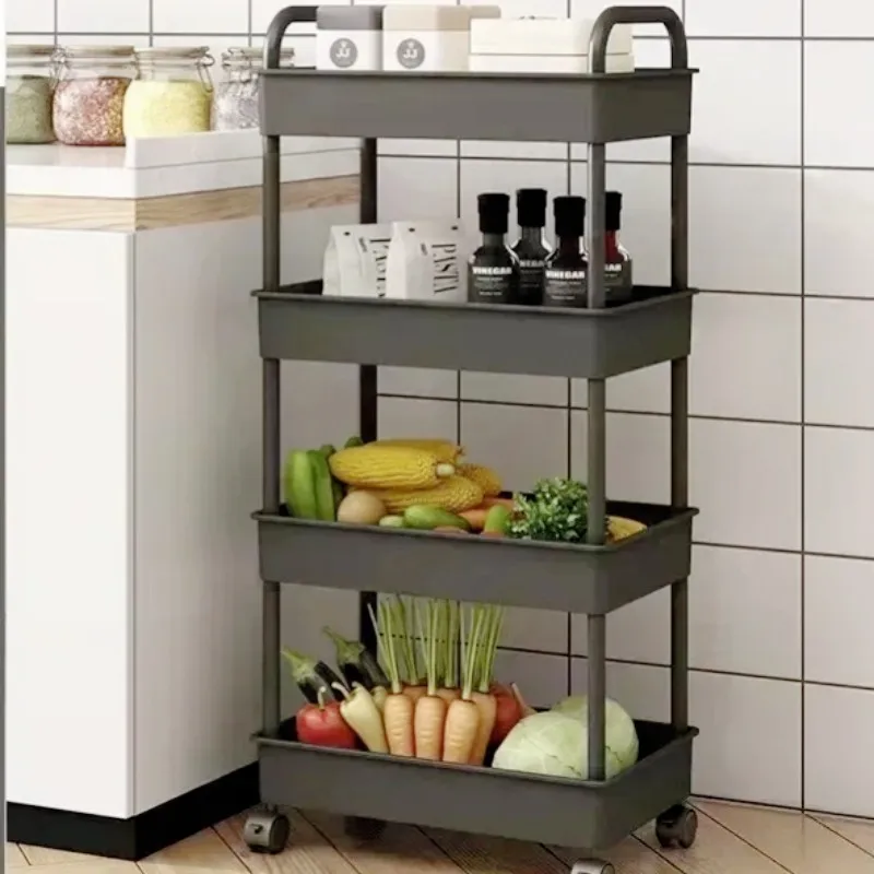 Multi-Layer Trolley Rack Kitchen Bedroom Bathroom Storage