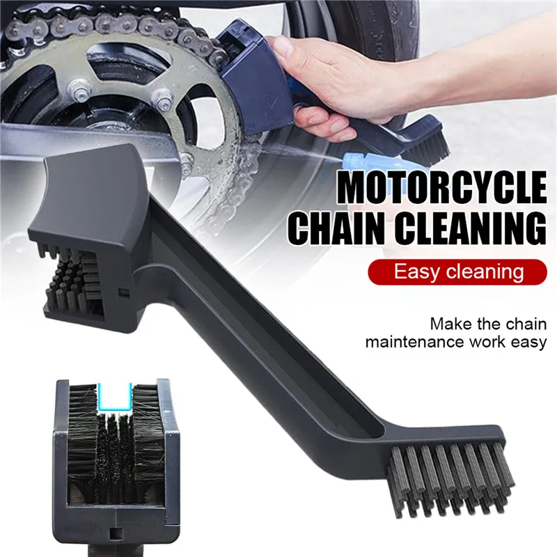 Bike Chain Cleaner Bicycle Motorcycle Chain Cleaning Brush Dual Heads Cycling Cleaning Kit Scrubber Tool Flywheel Brush bike chain cleaner