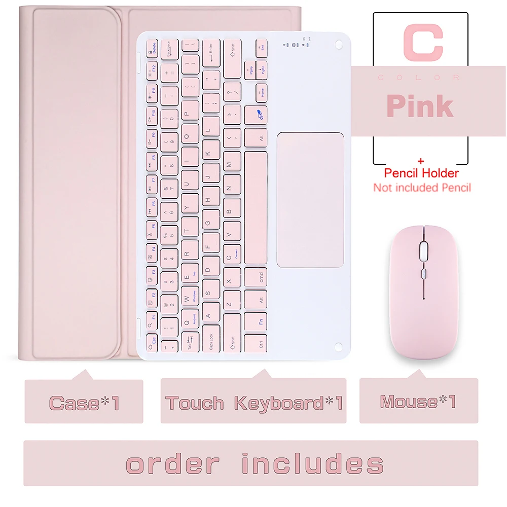 Universal Magic Keyboard Case with Wireless Mouse