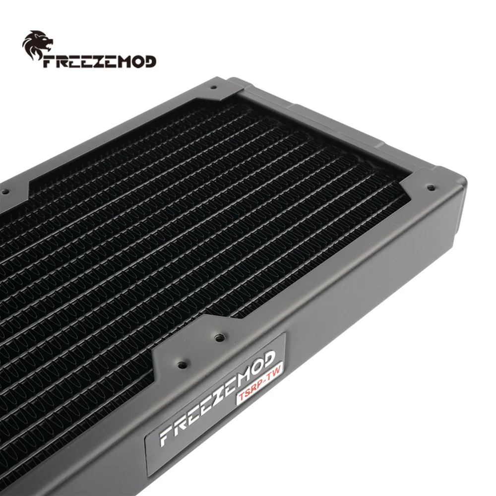 Zemod-copper Liquid Cooling Radiator Refrigerador de Água Ventilador Duplo 14 Flat Tube Fin 12cm Fan Bit Dissipador de Calor 240 mm 24cm - Imagem 5