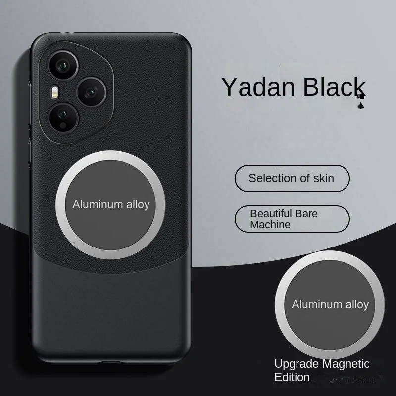 Luxury PU Leather Magnetic Protective Back Cover Case