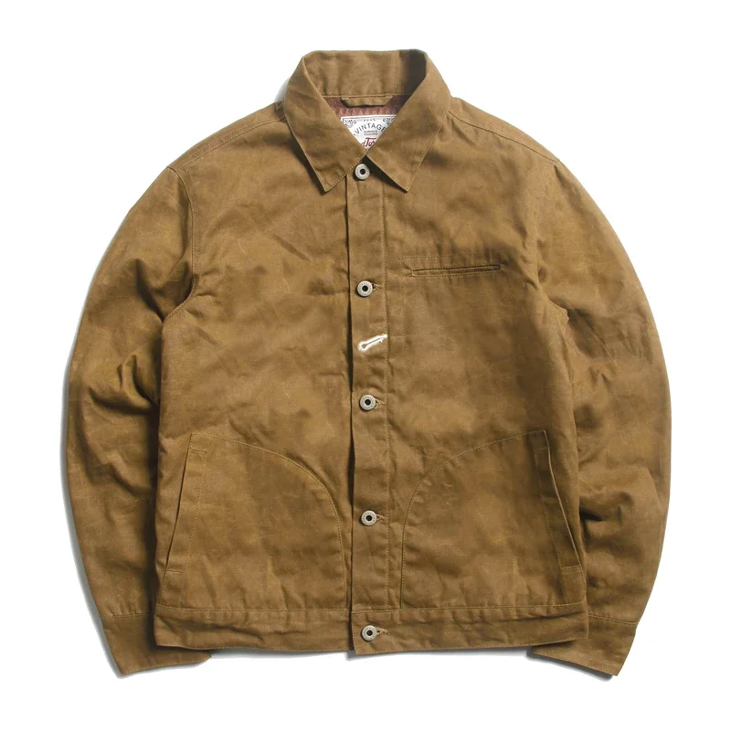 Red Tornado Waxed Supply Jacket with Blanket Lining Rugged Style Mens Outerwear 5