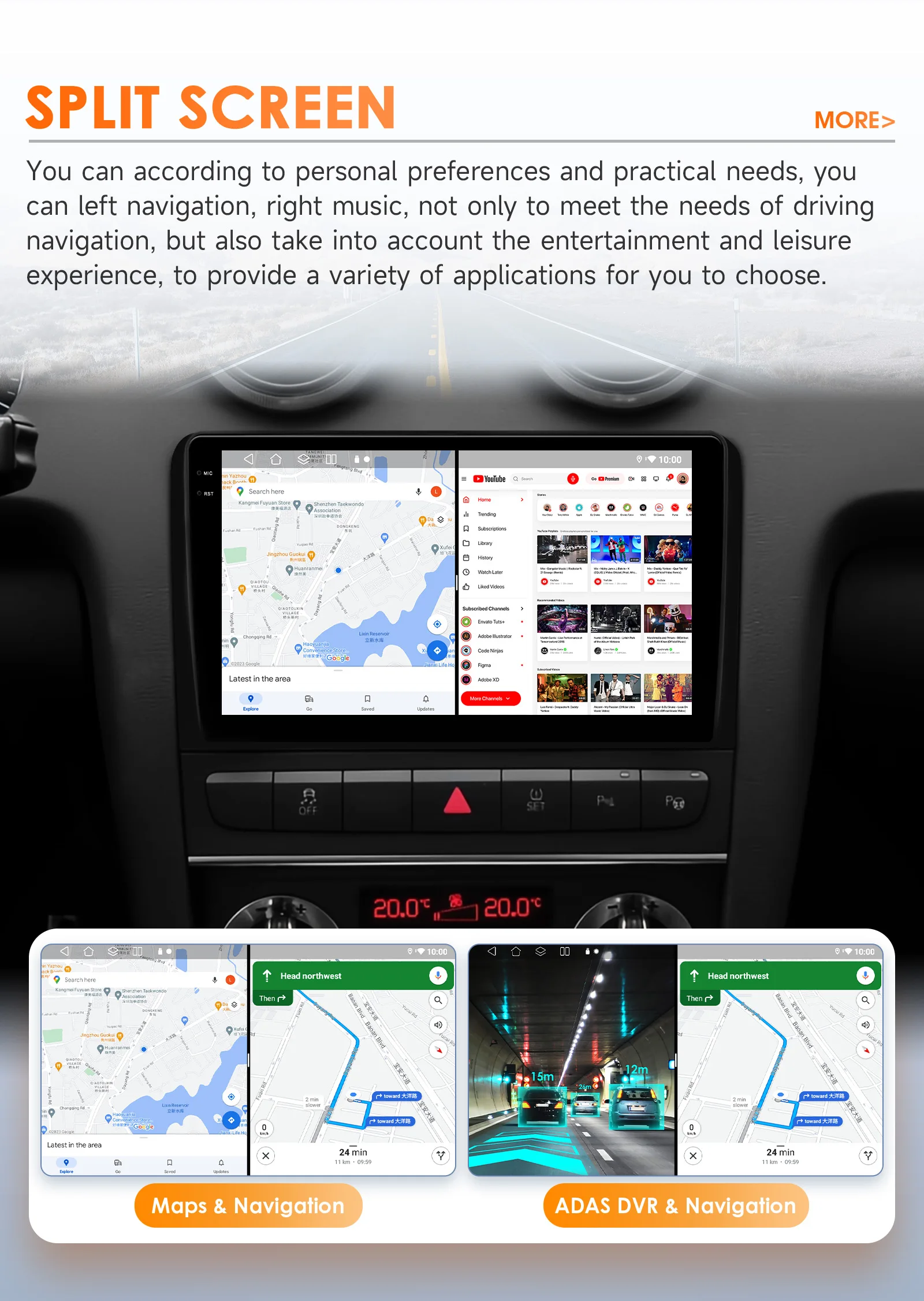 Hizpo AI Voice Radio Für Audi A3 8P 2003-2013 4G Auto Multimedia Player GPS 2din Autoradio drahtlose CarPlay Android Auto Wifi – Detail 32
