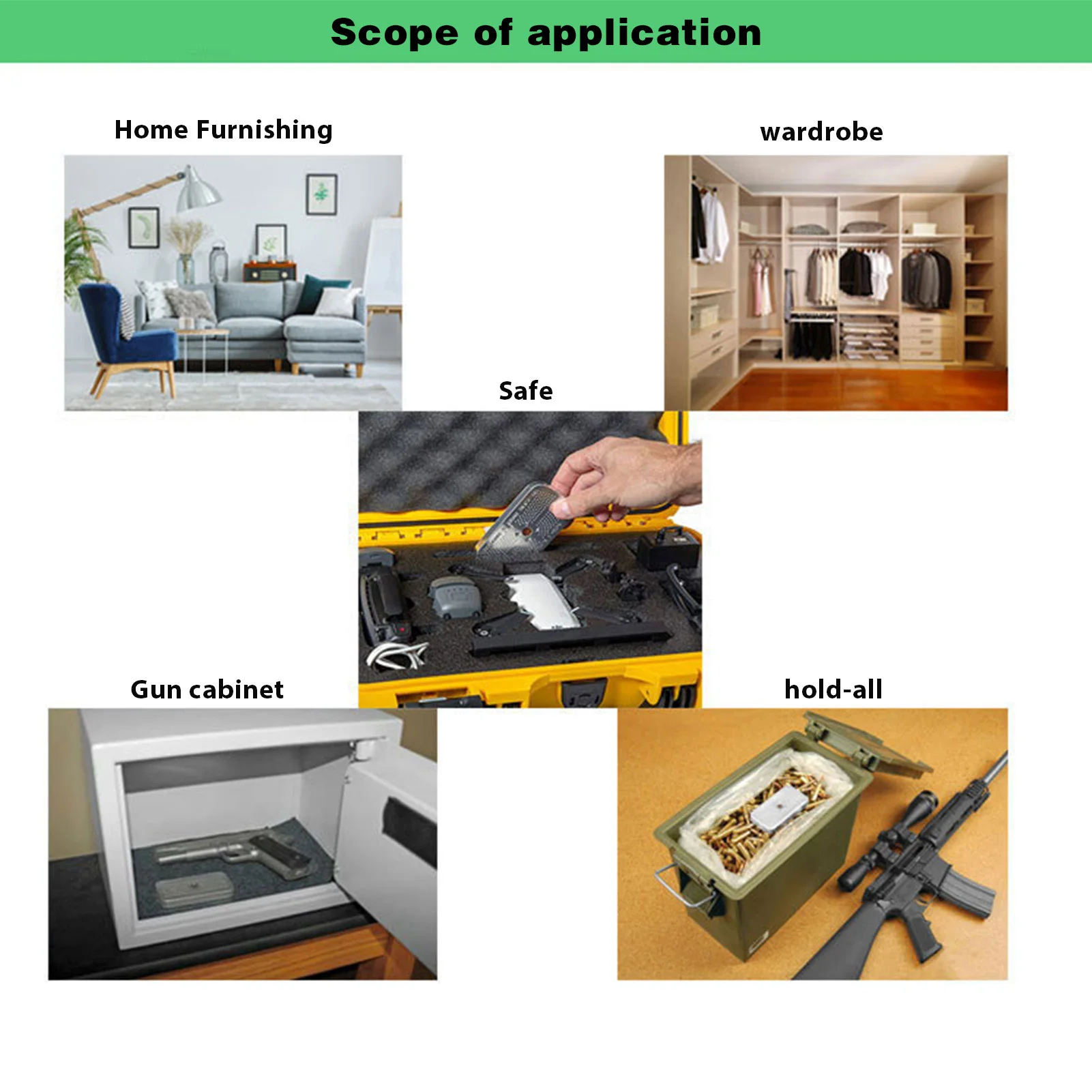 Silica Gel Dehumidification Box Car Aluminum Box Desiccant Tank Reusable Moisture-proof Dehumidifier Desiccant Silica Gel Beads