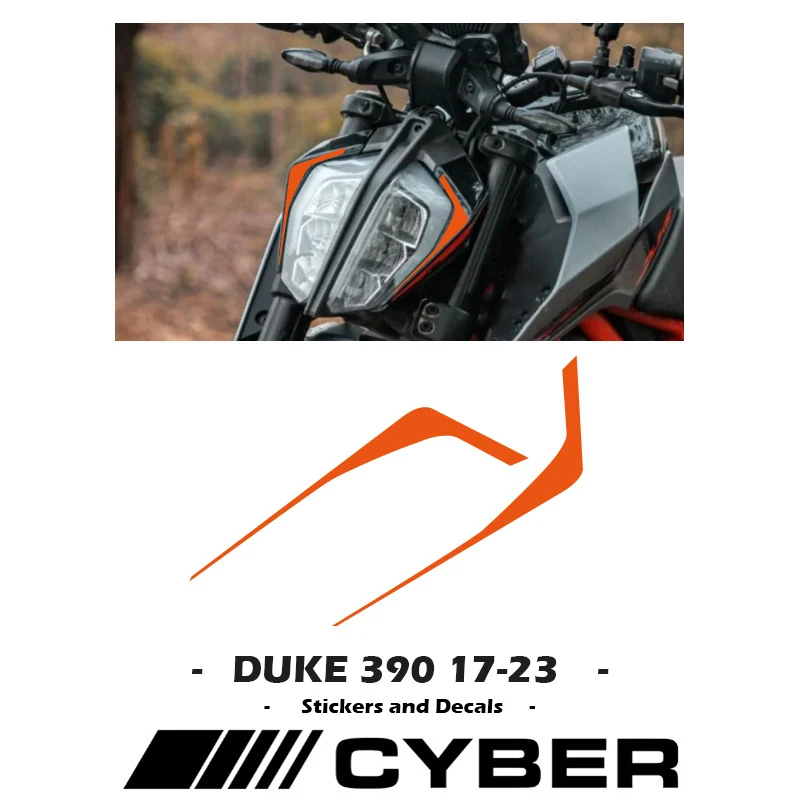 Fairing Shell Front Sticker Decal Lamp Eyebrow Sticker LOGO Duke390 For KTM Duke 390 17 18 19 20 21 22 23 palliser novels the duke’s children 1