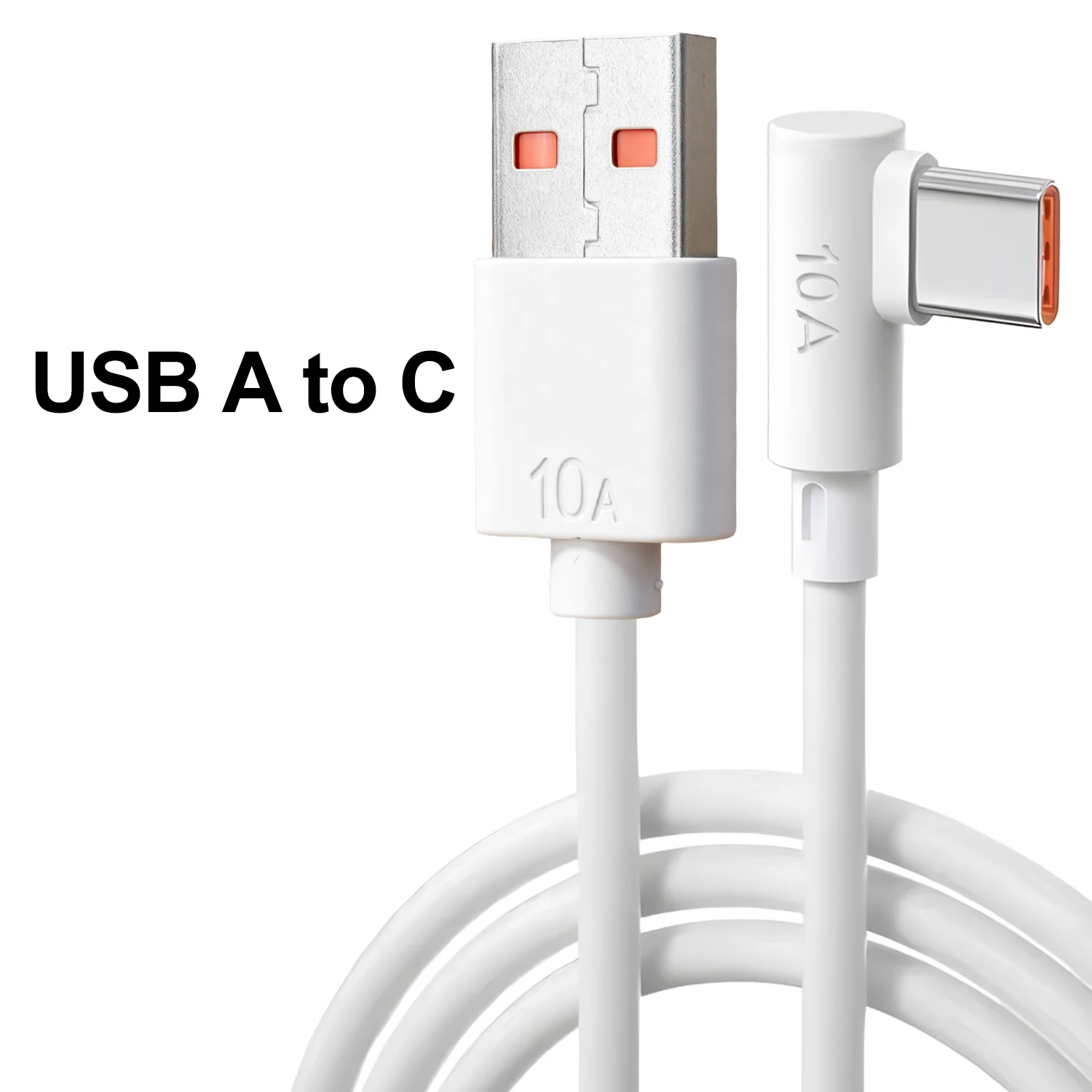 ตัวเลือกสินค้า สายชาร์จ USB-C ข้อศอก 90 องศา ชาร์จเร็วสำหรับมือถือ