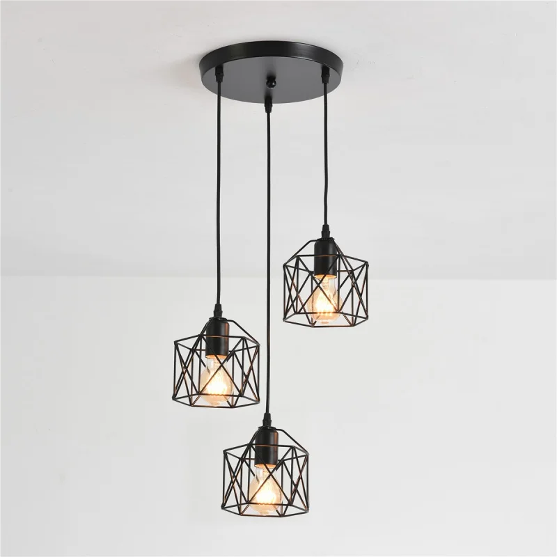 

Personalized Retro Coffee Shop Clothing Store Barber Shop Hot Pot Restaurant Bar Industrial Style Iron Decorative Chandelier