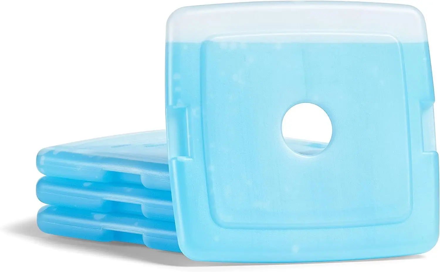 5pcs Cool Coolers By Fit Fresh Slim Ice Packs, Quick Freeze Space Saving Reusable Ice maker machine for Lunch Boxes or Cooler