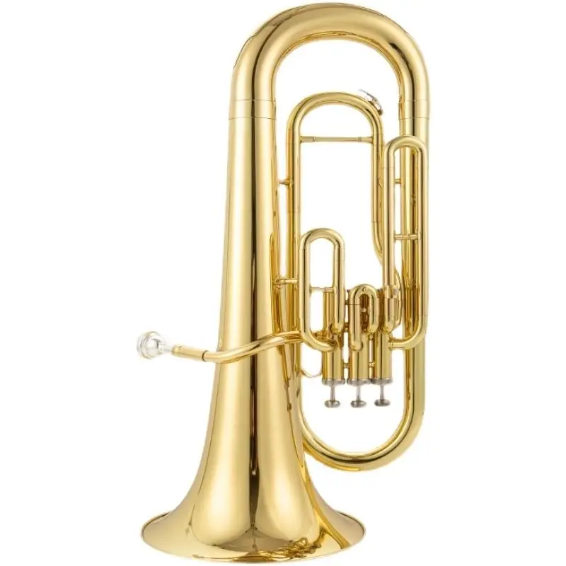Japan original Brass gold-plated Euphonium B-flat tenor professional-grade tone 3/4 key performance solo instrument trumpet horn