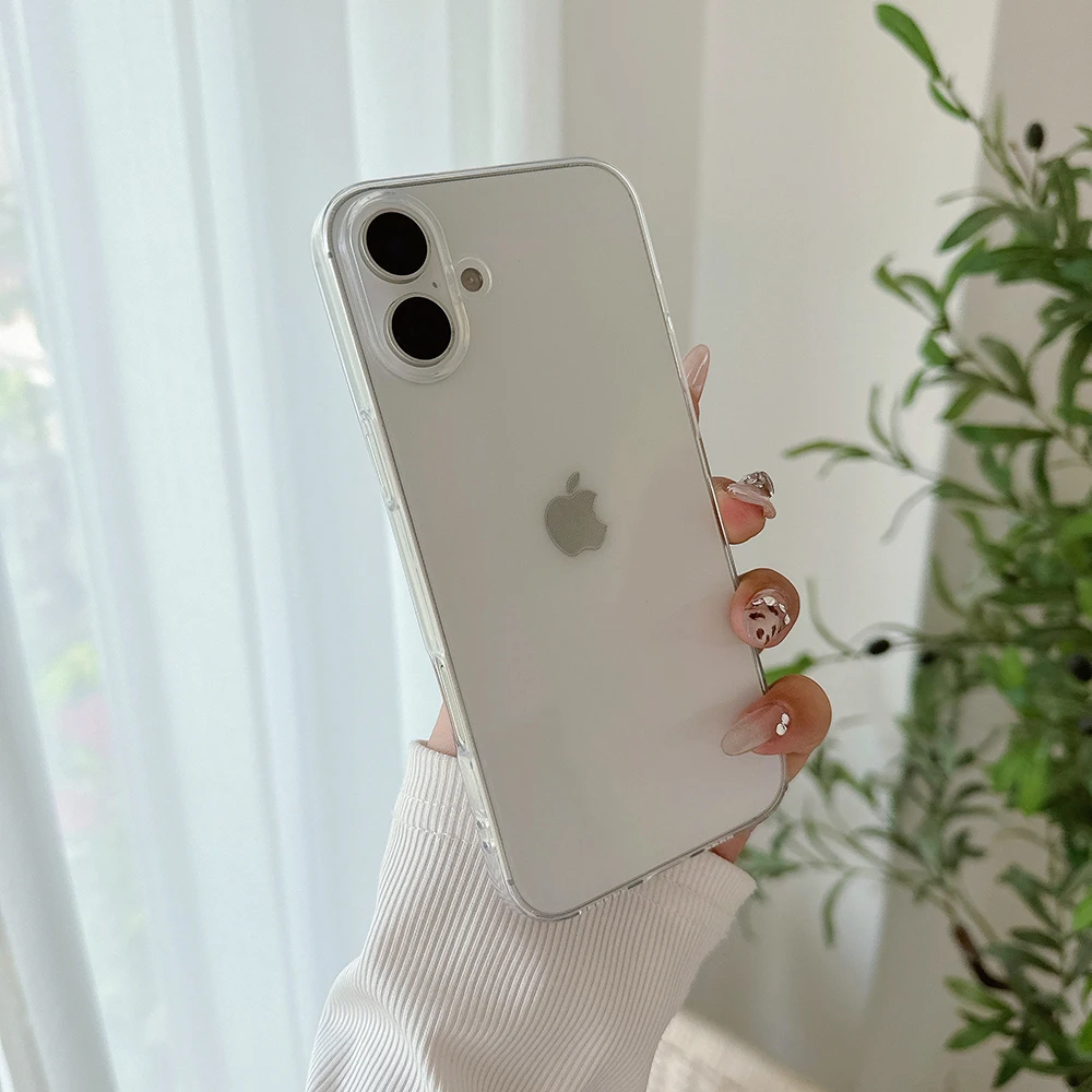 Luxury Transparent Colorful Soft TPU Case - Ultra Thin Candy Color Clear Shell