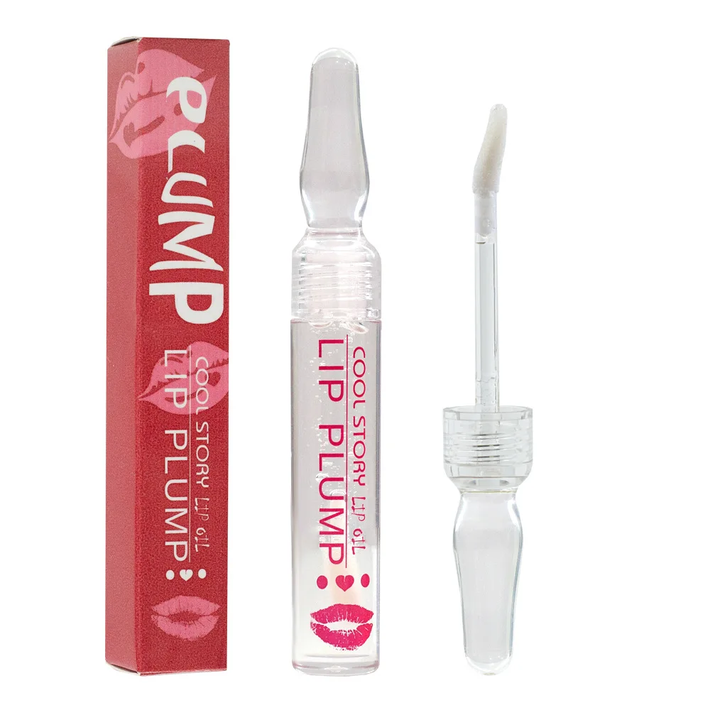 Hyaluronic Lip Gloss Clear Crystal Jelly Moisturizing Lip Oil Plumping Tint Reducing Lines Waterproof Balm Cosmetics lip balm,lip gloss,lip makeup,lip tint,lip oil,lip plumper