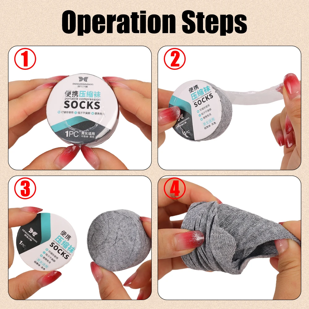 1 Pairs Disposable Socks Travel Business Breathable Compression Portable  Socks For Travel, Shop The Latest Trends