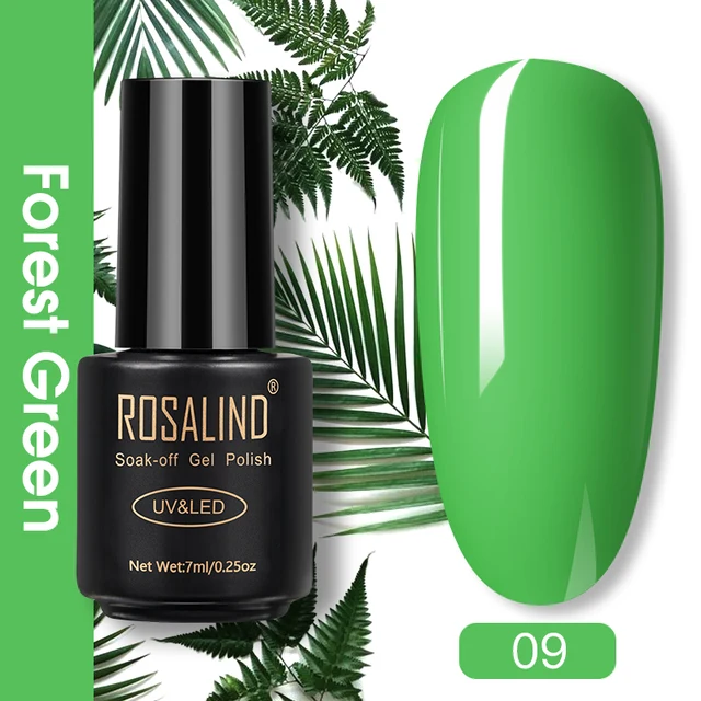 ROSALIND Nail Gel Polish Glitter Series Gel Varnishes All For Manicure Soak Off UV Lamp Nails Art Semi Permanent Gel Polish RA09