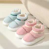 2023 New Outdoor Waterproof Platform Snow Boot Women Warm Plush Lining Ankle Boots Woman Non Slip Thick Bottom Cotton Shoes 2