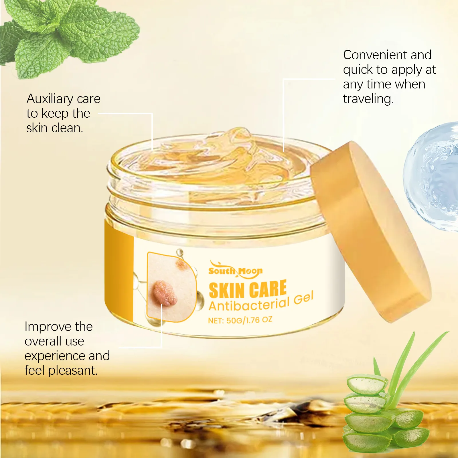 جل العناية بالبشرة ينظف وينعيم الجسم بشكل بلطف، وي...