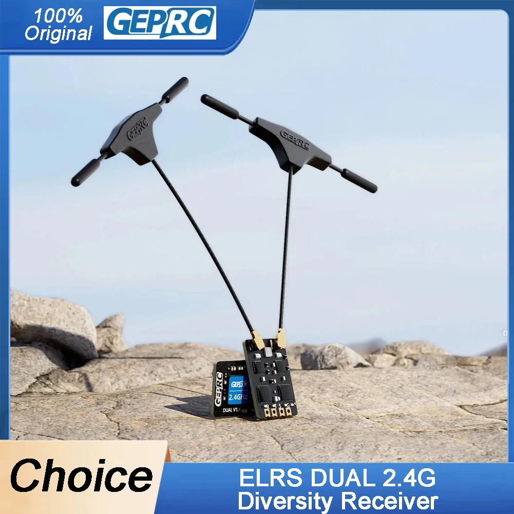 Récepteur ELRS DUAL 2.4G GEPRC Diversity 1000Hz