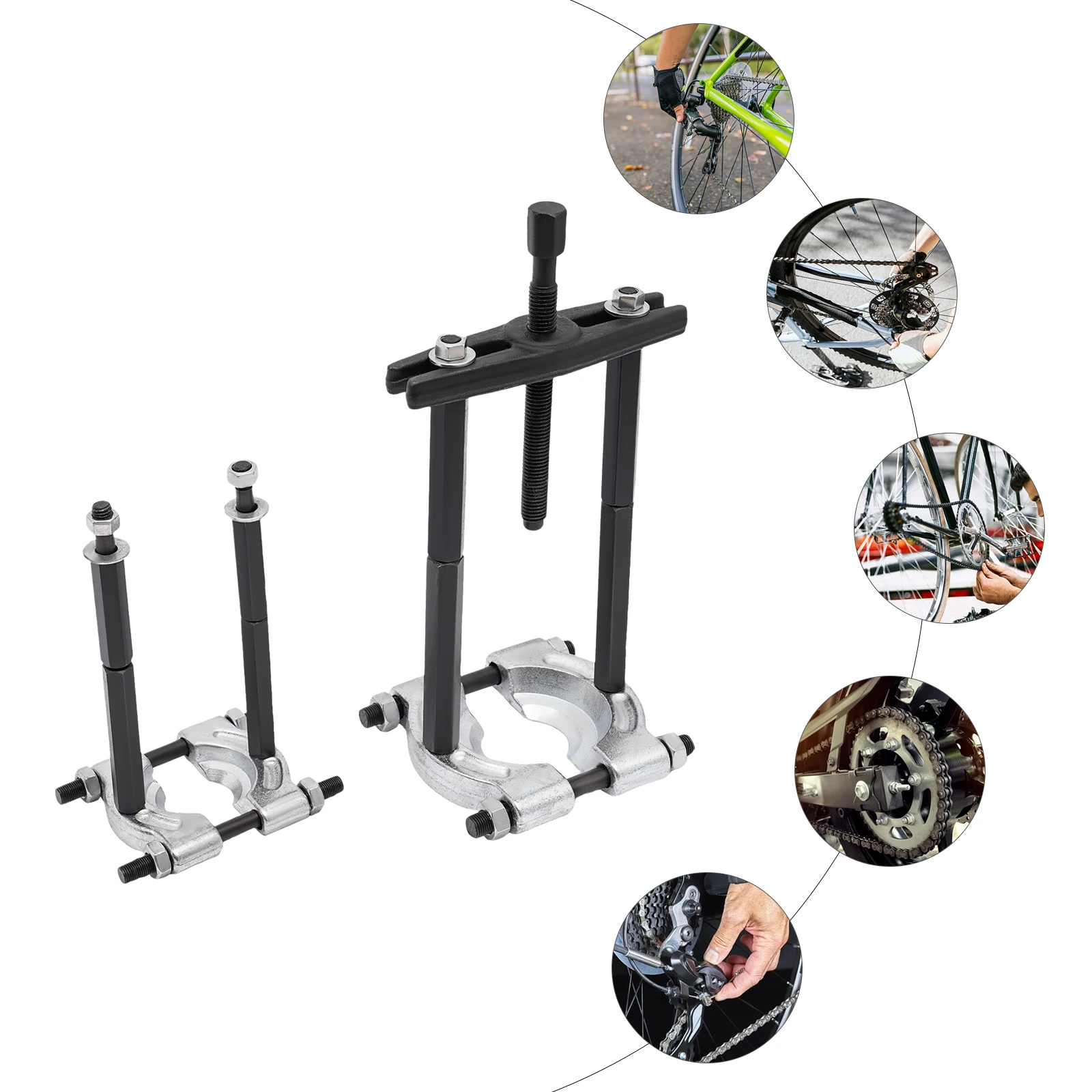 14-piece Bearing Puller Set Bearing Extension Kit Suitable for Dismantling 11.81-19.69in And 29.53-37.4in Bearings