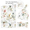Baby Swaddle Blankets Newborn Hat Headband Wrap Blanket Set Soft Breathable Swaddling Cloths for Baby Shower Photography Props 1