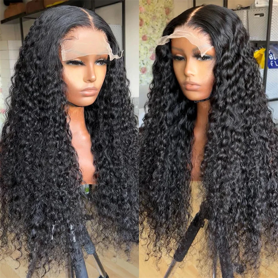 

Loose Deep Wave Hd Frontal Wig Curly Human Hair Wigs For Women Pre Plucked 13x4 Wet And Wavy Water Wave Lace Front Wig
