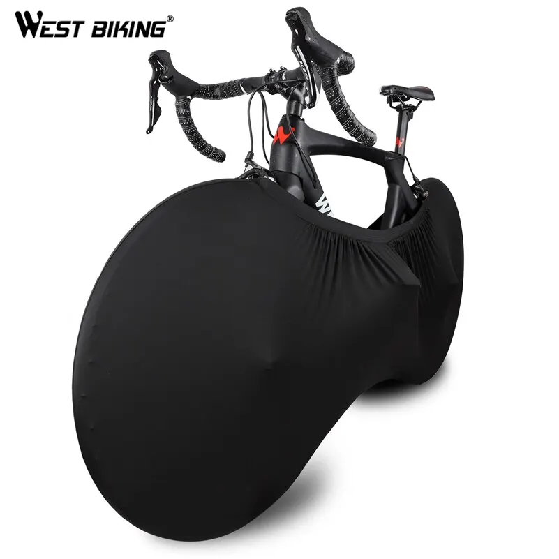 Housse De Protection Vélo WEST BIKING - Anti-poussière - Noir - Taille L 165x100cm