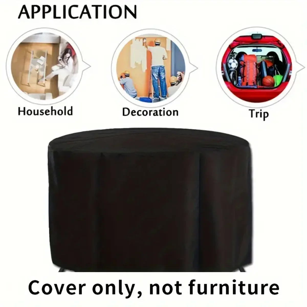 Waterproof Round Patio Furniture Cover, Round Patio Table & Chair Set Cover, Outdoor Patio Furniture Cover 2