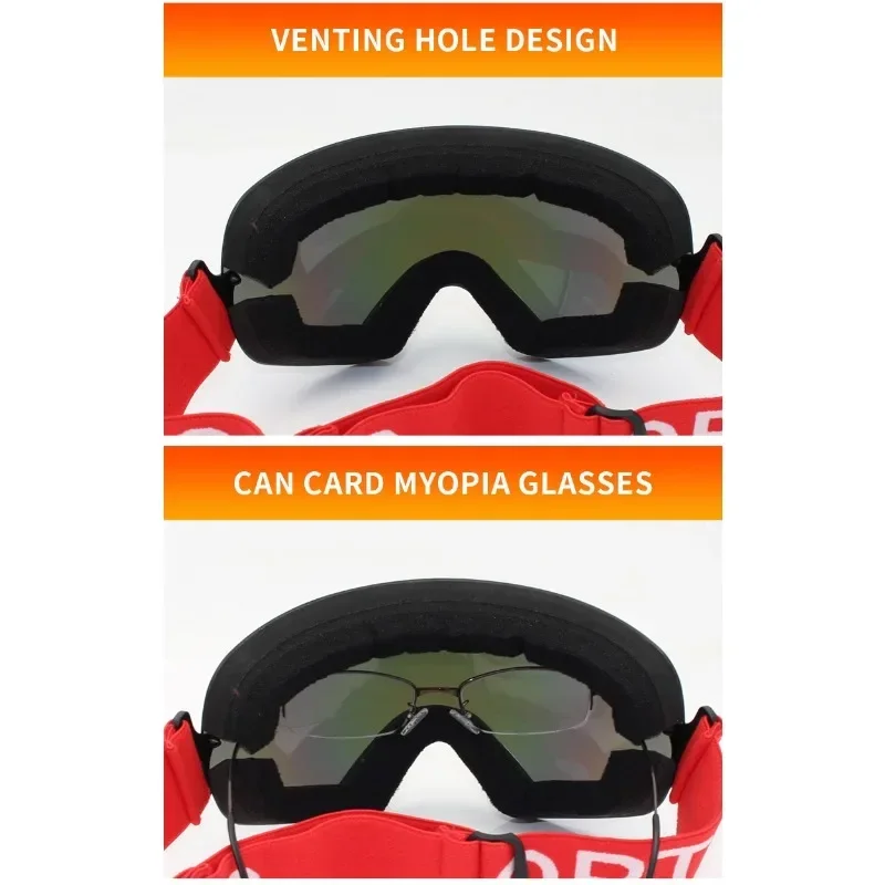 Lightweight Professional Ski Goggles Men UV400 Adult Anti-fog Snowboard Skiing Glasses Women Ultra-light Winter Snow Eyewear 4