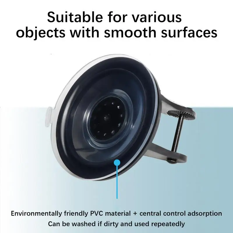 Car Dash Cam Mount 180 Degree Adjustable Camera Holder 68mm Suction Cup Auto Dash Cam Base Bracket for Car Dashboard Windshield