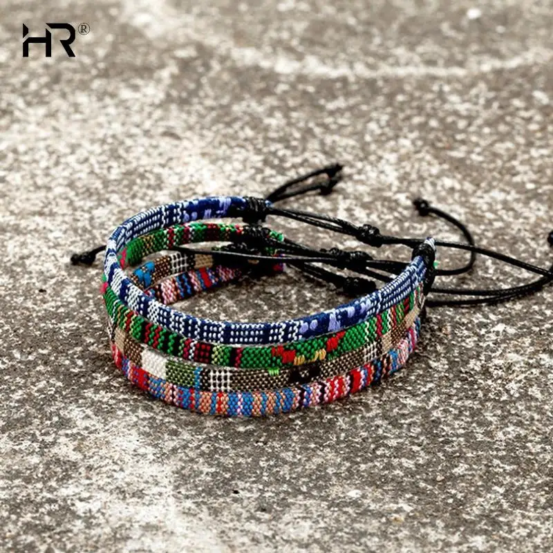 Hand Braided LGBTQ Rainbow Bracelet Charms Rainbow Braslet For LGBTQ