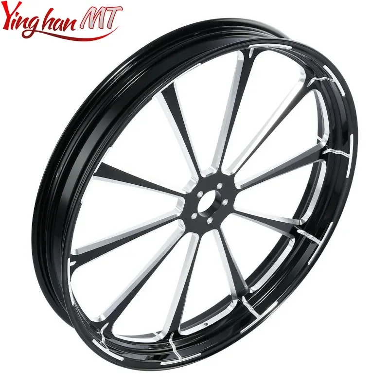 

motorcycle 18"21"23"26"30" Front Wheel Rim Hub Single/Dual Disc For Harley Tourin Street Glide Road Glide Road King 08-22