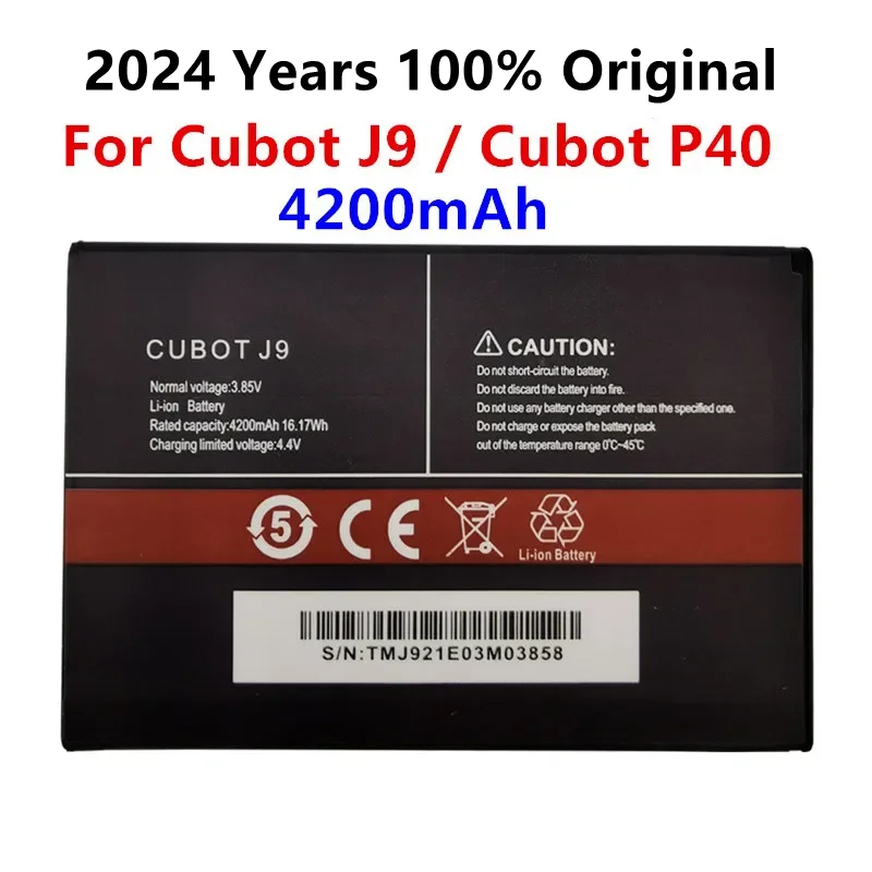 

2024 Years 100% Original 4200mAh Battery For Cubot J9 P40 Mobile Phone High Quality Replacement Batteries
