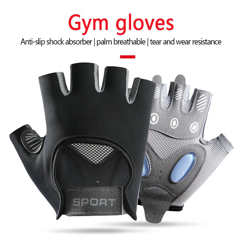 1 Pair Gym Body Building Training Fitness Gloves Sports Weight Lifting Exercise Slip-Resistant Gloves For Women Men Yoga