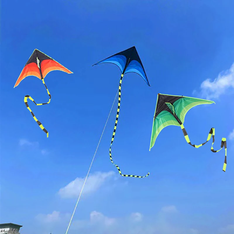 Large Delta Prairie Kite Flying Toy For Children Kite Handle Line Outdoor Sport Kite Plaid Professional Wind Kite Воздушный Змей 2