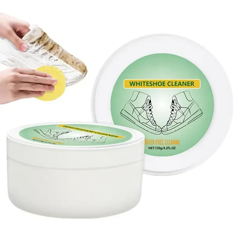 120g White Shoe Cleaning Cream Stain Removal Cream for White Shoe Household Cleaning Supplies Care Tool
