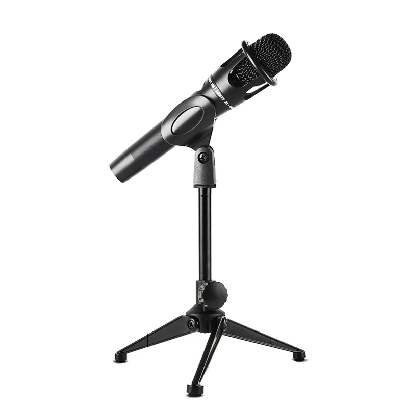 Mini Portable Microphone Stand Tripod Desktop 180 Degree Rotation Angle Microphone Table Holder Mic Clip Lightweight Bracket microphone stand