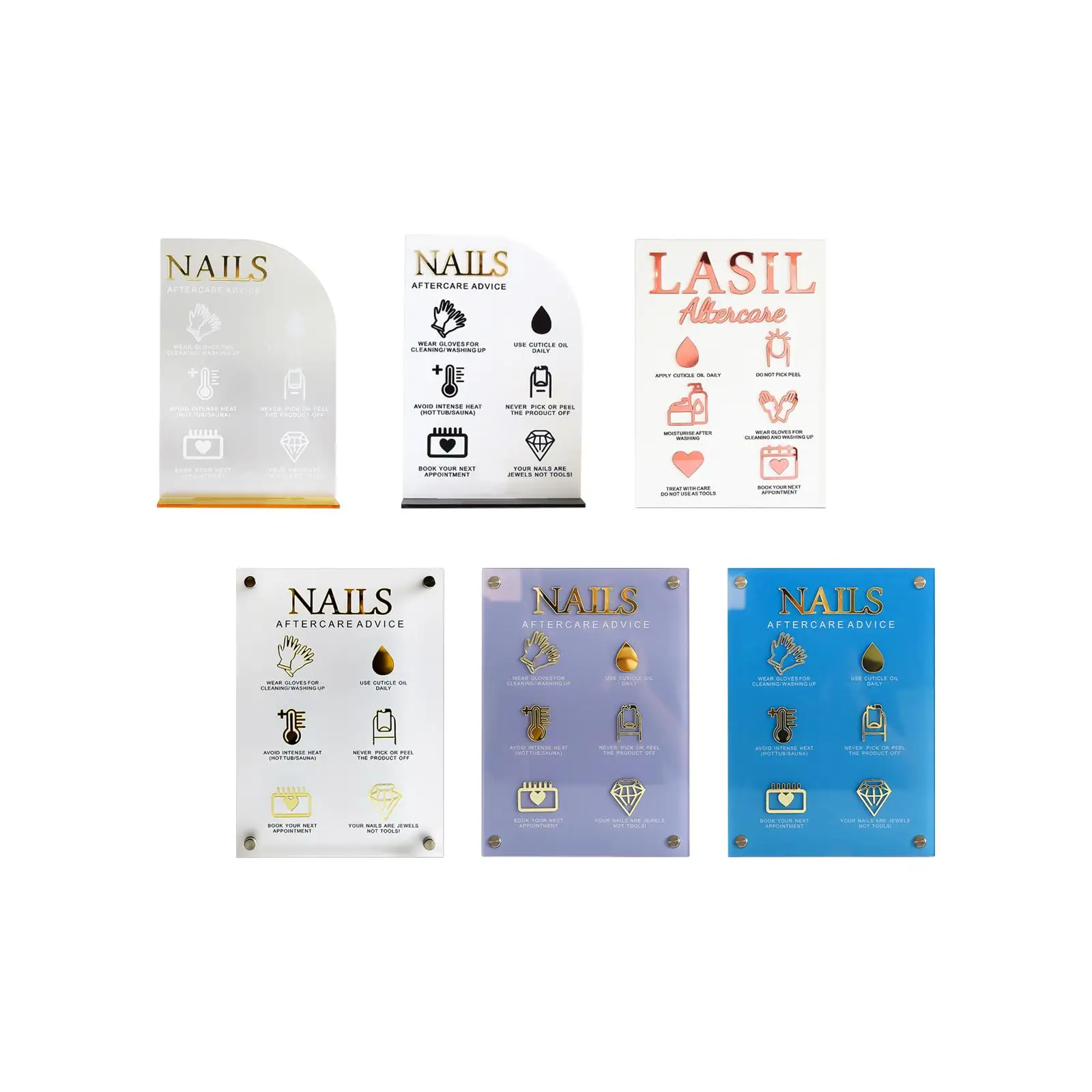 

Nail Art Display Board Acrylic Nail Salon Nail Shape Manicure Showing Board