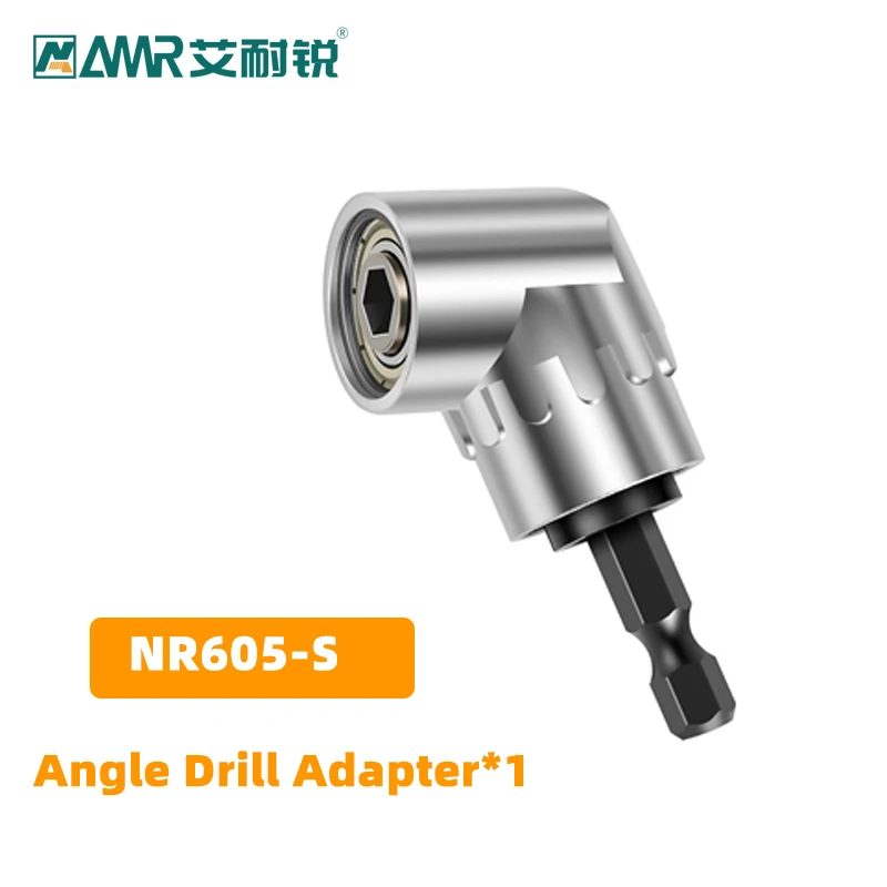 AMR 105 °   מתאם מקדחה בזווית ימין מפלדת CR-V עם מחזיק ביטים מגנטי למרווחים צמודים 1/4 אינץ 'אביזרים לנהג אלחוטי