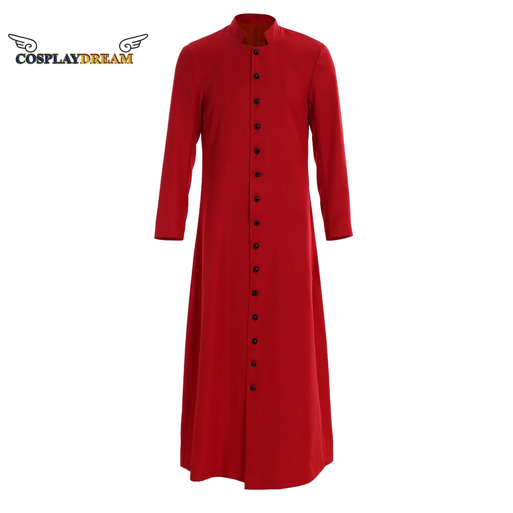 Medieval Roman Priest Red Bobe Mage Robe Missionary Robe Priest Robe