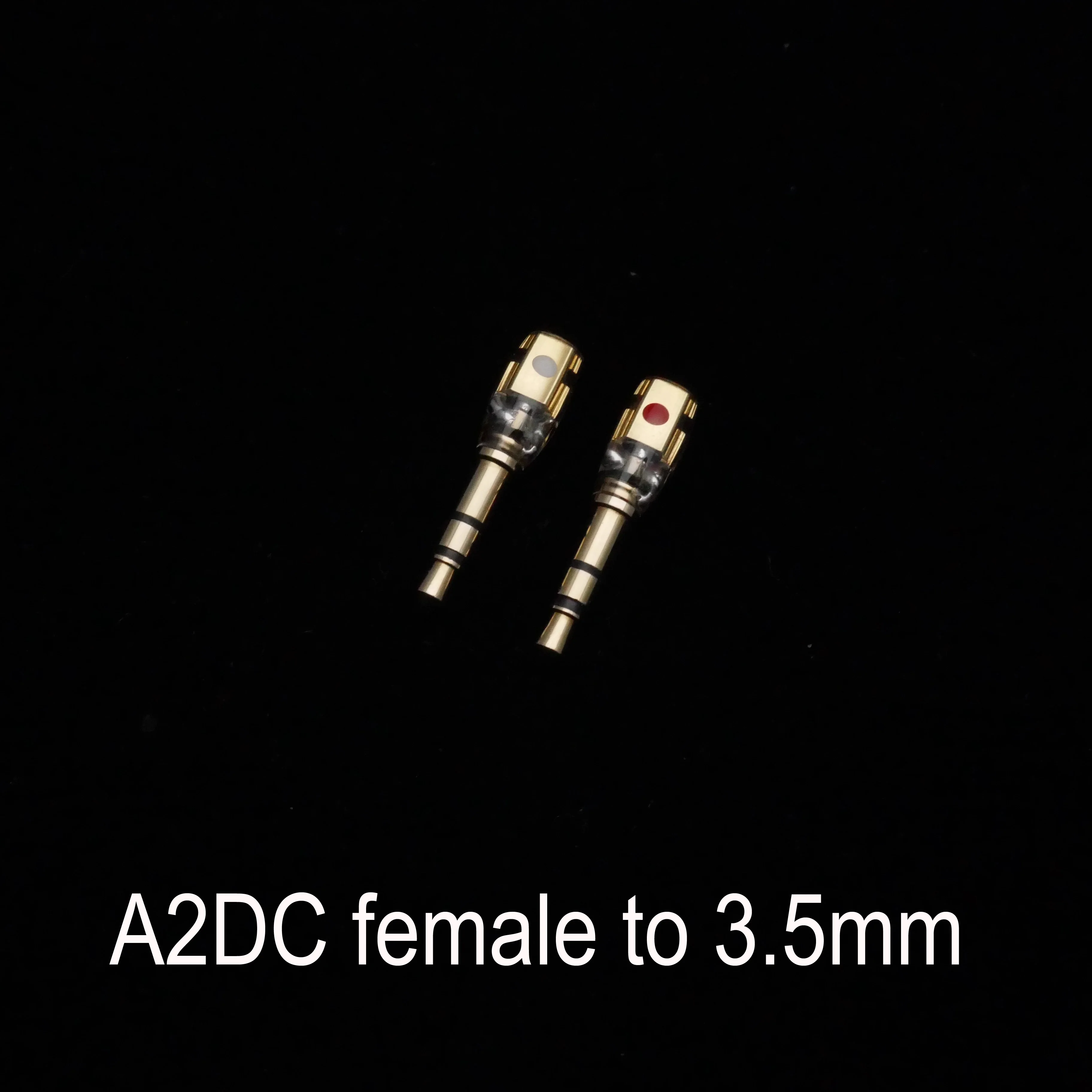 MMCX/0.78MM Flat/Groove A2DC Female To 3.5MM 3.5 Male Plug Connector Adapter Converter Covertor for Hifiman 1000 T1 Z1R T5P