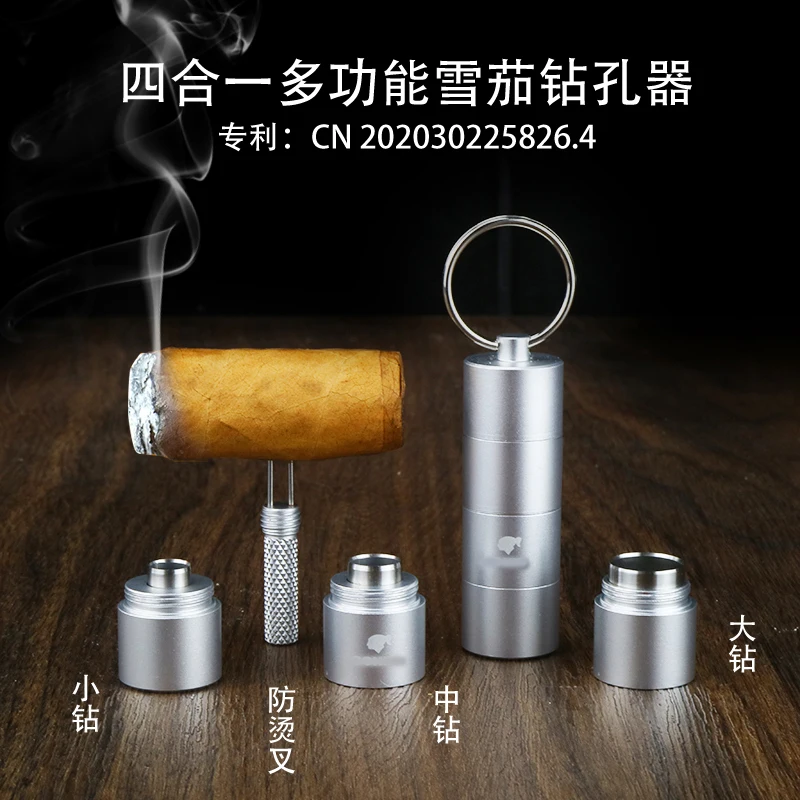 

Stainless Steel Cigar Punch Guillotine CIGAR CUTTER 3 Sizes Pocket Cuban Cigar Draw Enhancer Tool W Gift Box For Cigar 2022