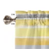 ZEDLIYU Valances for Windows Kitchen Living Room Small Window Valance Yellow Stripe for Kitchen Living Bedroom 1 Panel 5
