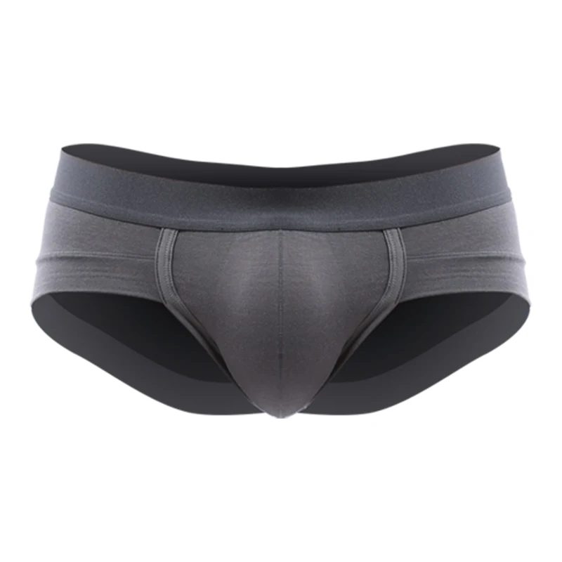 Men's underwear, men's briefs, U-shaped pockets,  breathable, summer youth, white low-waisted underpants