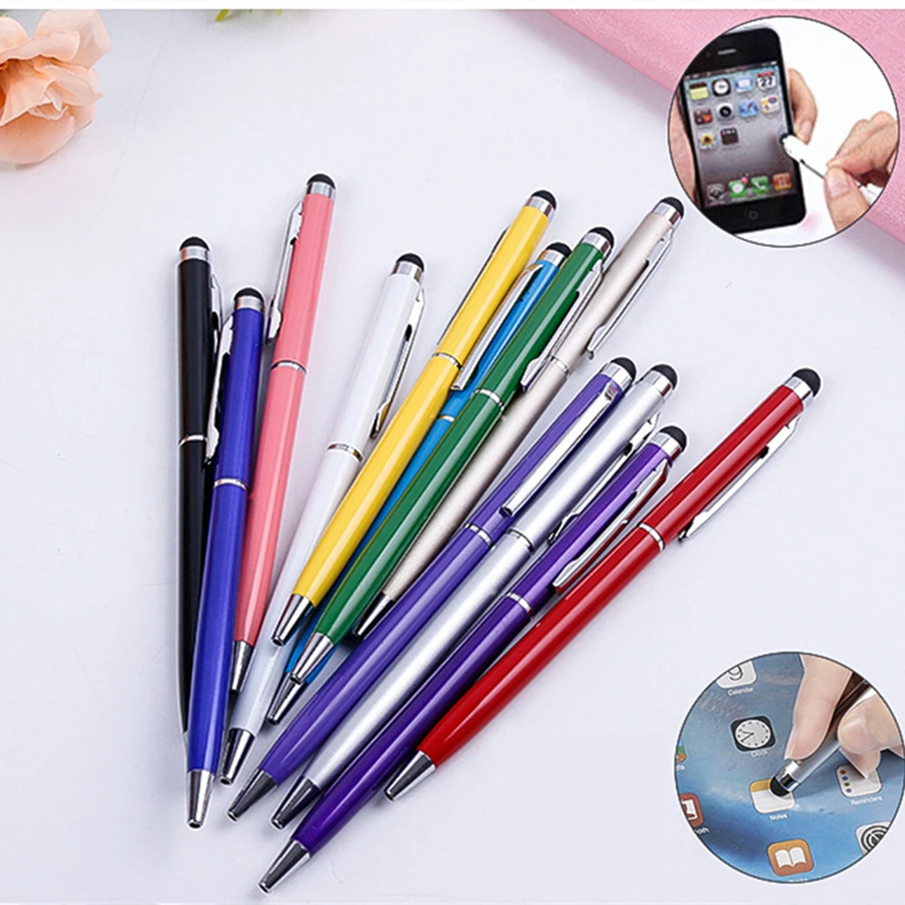 10Pcs Universal Stylus Pen Dual-Use For iPad iPhone Samsung Huawei Xiaomi Tablets Mobile Phone All Capacitive Screen Pens