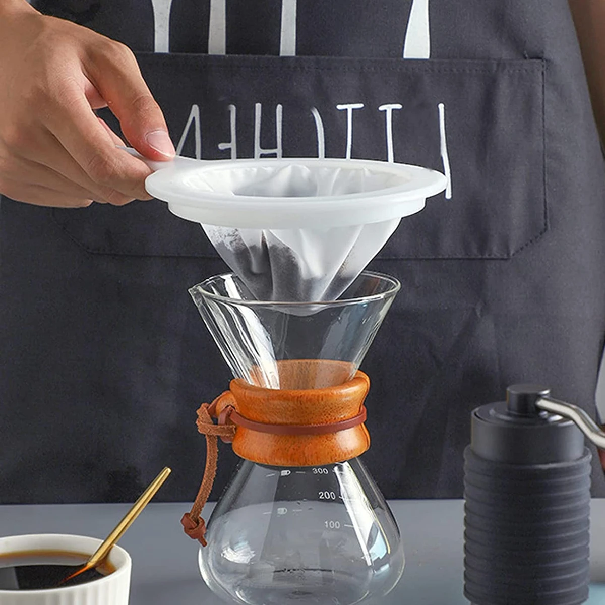 100/200/300/400 Mesh Bar Cocktail Strainer Super Fine Mesh Strainers Conical Food Filter Spoon for Beer Milk Yogurt Bar Tools cocktail shaker strainer,cocktail bar tool set